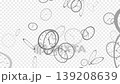 時鐘從左到右移動的循環動畫（背景透明）。 139208639