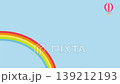 可愛的熱氣球動畫在空中飛行 139212193