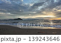 Magnificent sunset on a cloudy day over the Aegean Sea in autumn 139243646