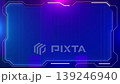 Border frame animated background Holographic screen frame hud ui future futuristic screen system virtual design. 139246940