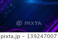 Futuristic abstract background with digital blue light effects, ideal for modern technology cyber-themed 139247007