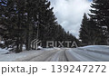 POV Driving on Icy Winter Road Through Pine Forest in Tomamu Hokkaido Japan 139247272