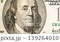 Portrait of Franklin on Old One Hundred Dollar Bill, Looped Close-Up Zoom. 139264010