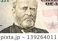 Ulysses Grant on Old Fifty Dollar Bill, Looped Close-Up Zoom. 139264011