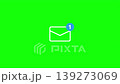 One notification appears in SNS DMs (icon, direct message, email, app, unread, 4K, green). 139273069