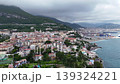 Aerial footage of Vietri sul Mare town on Amalfi Coast, Campania, Italy 139324221