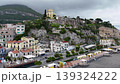 Drone view of Vietri sul Mare town on Amalfi Coast, Campania, Italy 139324222