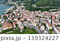 Aerial footage of Vietri sul Mare on Amalfi Coast, Campania, Italy 139324227