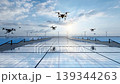 drones inspect offshore solar photovoltaic power stations 139344263