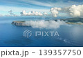 飛行機から見た、雲間から見えるイースター島の眺め、2025年11月 139357750
