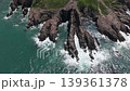Aerial view of Tojinbo, Fukui Prefecture 139361378