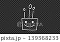 A set of festive doodle animation elements. Transparent background. 139368233