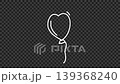Hand drawn animation balloon doodle, transparent background 139368240