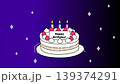 一段動畫，展現了閃閃發光的生日蛋糕和搖曳的蠟燭火焰。 139374291