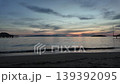 Magnificent sunset on a cloudy day over the Aegean Sea in autumn 139392095