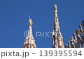 Nice view of Milan Madonnina and marble statues at sunny day 139395594