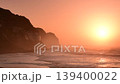 Sunrise and rough waves at Byobugaura, Asahi City, Chiba Prefecture 139400022