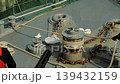 Japan Maritime Self-Defense Force ship mooring rope winding operation. 139432159