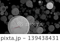 Many time lapse classic clock faces floating space showing different time. Busy time flow concept. Clock hands rotating quickly. Black background, seamless loop animation. 139438431