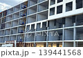 Modern residential facade under construction in Madrid 139441568
