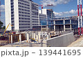 Large construction site with Dragados cranes in Madrid 139441695