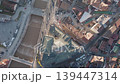 Sarajevo city panorama from Vijecnica aerial drone morning haze backlight 139447314