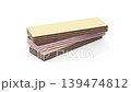Three sweet wafers on white background 139474812
