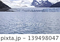Perito Moreno Glacier from a boat. Patagonia Skyline. In El Calafate, Santa Cruz, Argentina. Cloudy day. Stunning landscape. 139498047