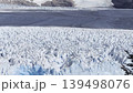 Close-up of the ice surface of the Perito Moreno Glacier. El Calafate, Santa Cruz, Argentina. Patagonia. Cloudy day. Stunning landscape. 139498076