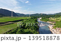 石川県を流れる手取川の空撮 139518878