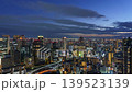 大阪市夜景縮時攝影：高樓觀景台、車水馬龍與傍晚景色 139523139