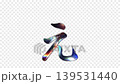 平假名「ぇ」的筆觸如玻璃般閃耀，反射出彩虹般的光芒，帶有透明通道，可循環播放。 139531440