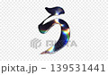 日文平假名「う」的玻璃般筆觸，反射出彩虹般的光芒，帶有透明通道，可循環播放。 139531441