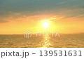 Blue-green sky and sunset over the sea | Sunset scenery spreading across the Japanese sea 139531631