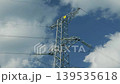 The top of a power transmission tower 139535618