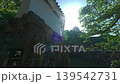 The castle tower visible through the gaps in the castle walls 139542731