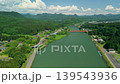 A lush green landscape of the Agano River in Aga Town, Niigata Prefecture. 139543936