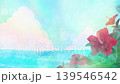 一段動畫視頻，展現了陽光燦爛下的美麗度假勝地景色，盛開的芙蓉花和蔚藍的大海盡收眼底。 139546542