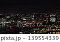 無人機拍攝的橫濱港未來夜景空拍畫面。 139554339