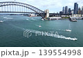 Drone footage of Sydney Harbour Bridge in Australia. 139554998