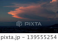 Aerial views of the countryside with clouds at sunset 139555254