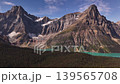 Majestic mountain peaks, glaciers, turquoise lakes along the scenic Icefields Parkway between Banff and Jasper National Parks, Alberta, Canada. Road trip in Canada. Rocky mountains. 4k footage 139565708