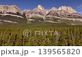 Majestic mountain peaks and glaciers along the scenic Icefields Parkway between Banff and Jasper National Parks, Alberta, Canada. Road trip in Canada. Rocky mountains. 4k footage 139565820
