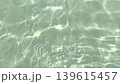 background with blue ripples and waves on the water surface. Waves reflecting light, a swimming pool, sea, ocean. Clear water, splashes, waves, viewed from above. Summer vacation, relaxation, weekend 139615457