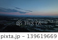 Toyama Bay as seen from the hills of Uozu City at dusk. 139619669
