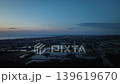 Toyama Bay as seen from the hills of Uozu City at dusk. 139619670