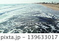 Aerial Seascape with Waves and Sandy Beach 139633017