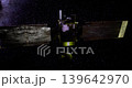 A global servyor satellite orbits a distant celestial body, collecting valuable data and images. It operates in the vastness of deep space, impacting scientific research and exploration. 139642970