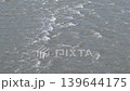 stormy current in river, close-up, top view, slow motion  139644175