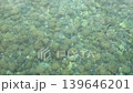 light waves on surface of clear water with pebbles on bottom, slow motion 139646201